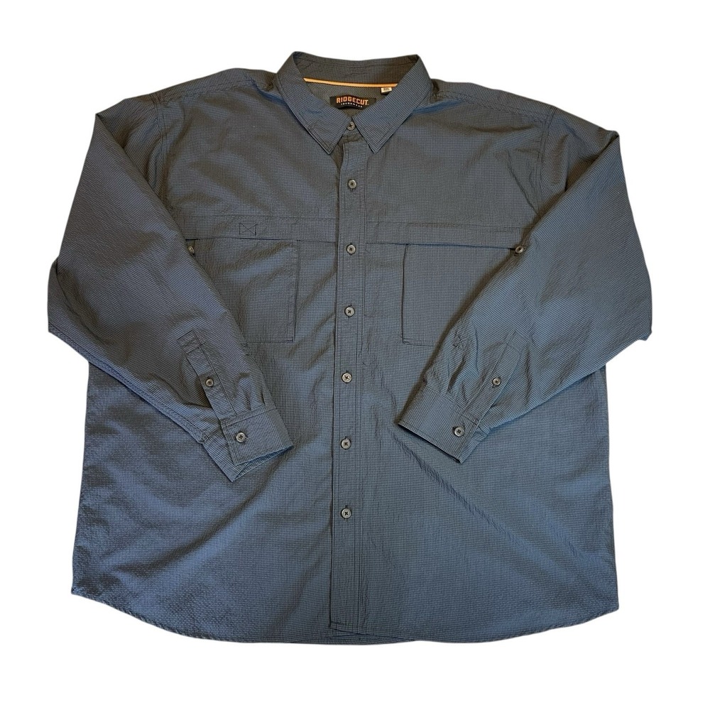 Ridgecut Toughwear Long Sleeve Button Up Workwear‎ Shirt Mens Size 3XL  Grey